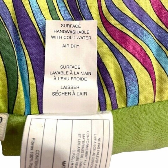 Pier 1 Imports Tiger Cat Accent Pillow Plush Stuffed Animal Green Jewel Tones - Picture 9 of 12